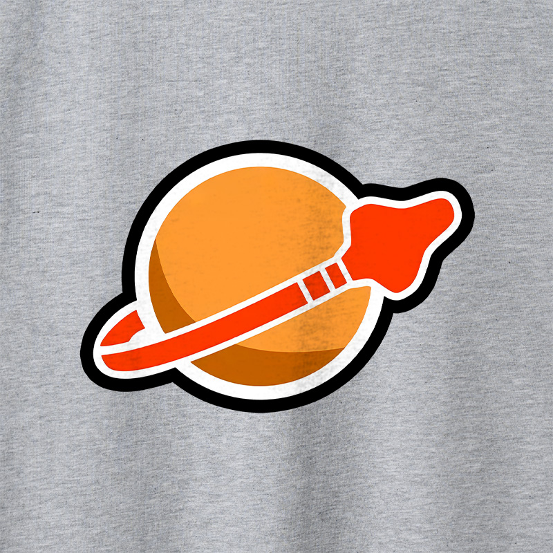New Space Mars Geek Retro Raglan Long-Sleeve Tee