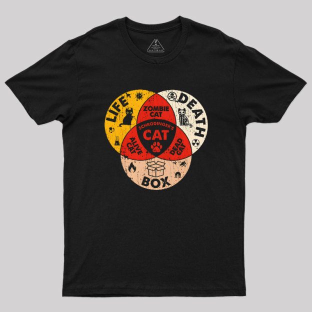 Schrodinger's Cat Venn Diagram Geek T-Shirt