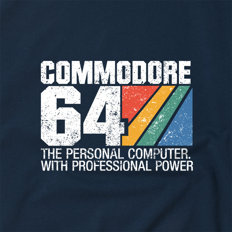 Commodore 64 Retro Geek Retro Raglan T-Shirt