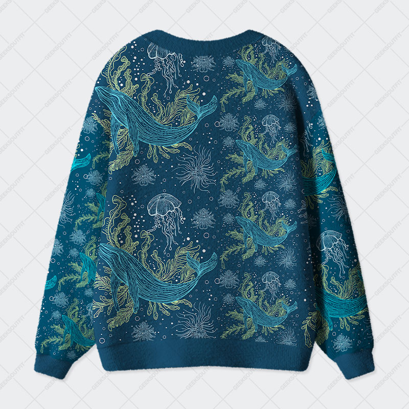 Fantastic Marine Life Geek Ugly Cardigan Sweaters 