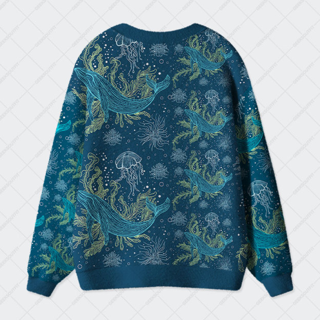 Fantastic Marine Life Geek Ugly Cardigan Sweaters 