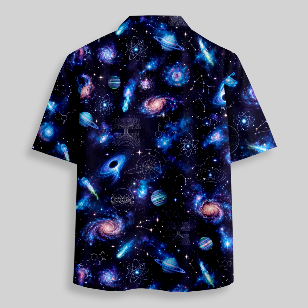 Atoms, Orbits & Oddities Science Button Up Pocket Shirt