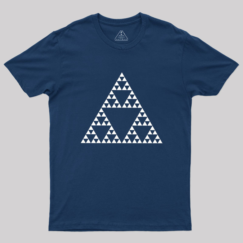 Sierpinski Triangle Fractal Geek T-Shirt