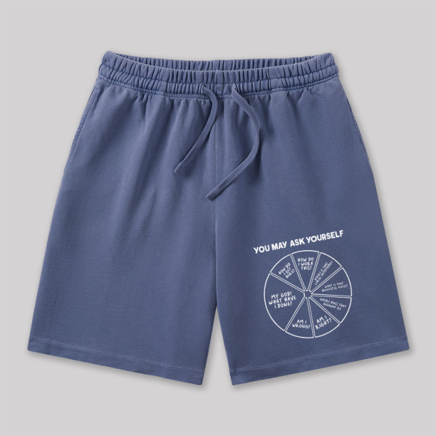 You May Ask Yourself Geeky Washed Shorts