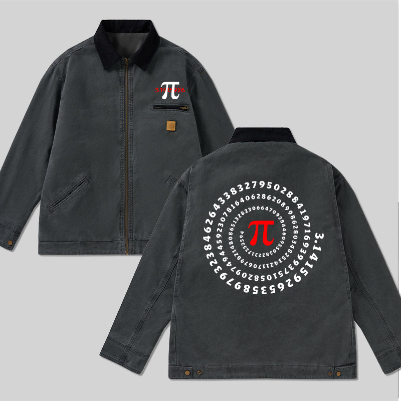 Pi Science Number Sequence Classic Work Jacket