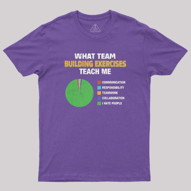 What Team Building Exercises Teach Me Geek T-Shirt