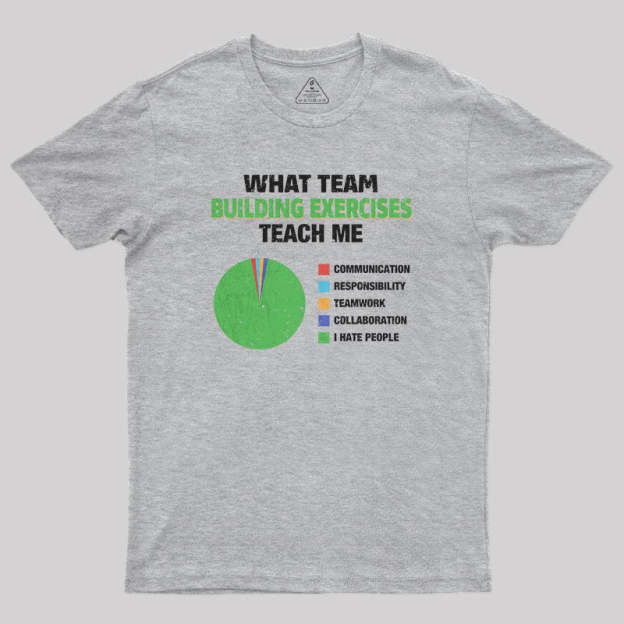 What Team Building Exercises Teach Me Geek T-Shirt