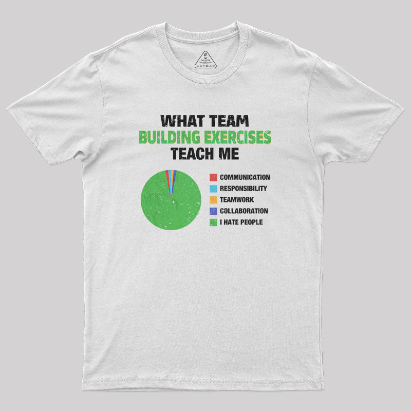 What Team Building Exercises Teach Me Geek T-Shirt