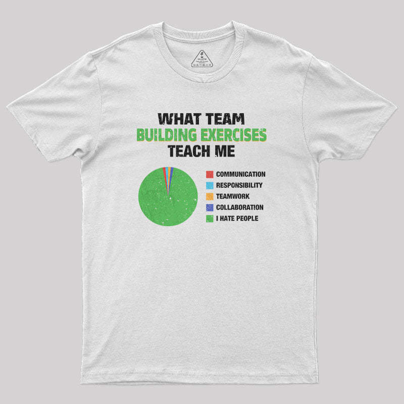 What Team Building Exercises Teach Me Geek T-Shirt