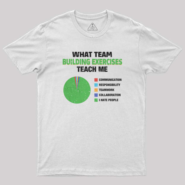 What Team Building Exercises Teach Me Geek T-Shirt