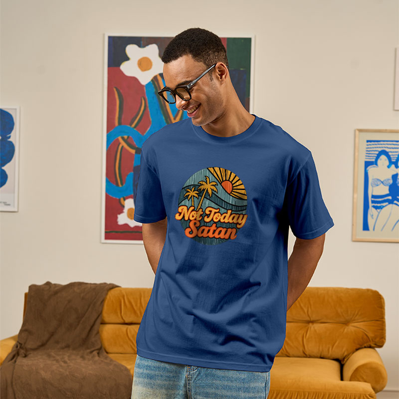 Not Today Satan Geek T-Shirt