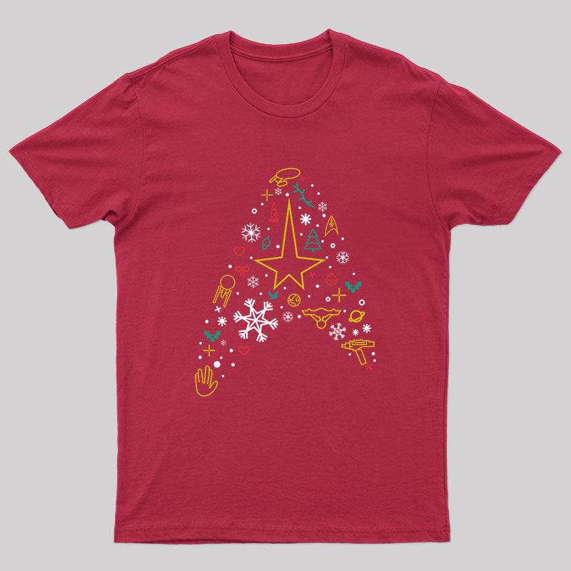 Christmas Spaceship T-Shirt