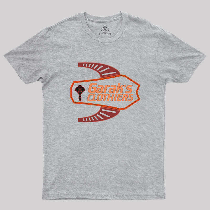Deep Space Nine Garak's Clothiers Logo Geek T-Shirt