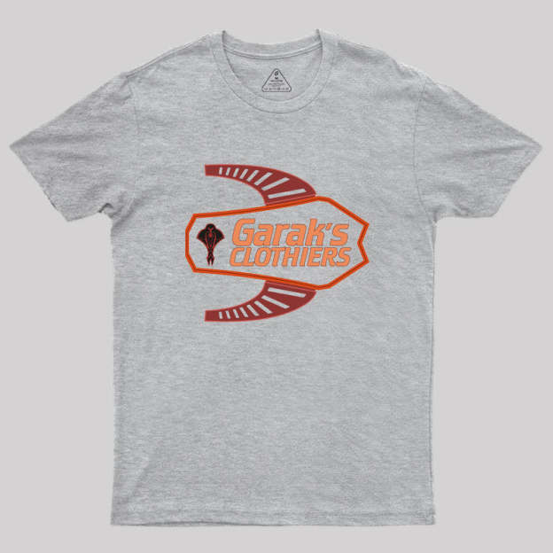 Deep Space Nine Garak's Clothiers Logo Geek T-Shirt