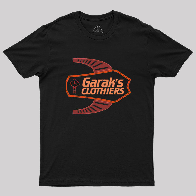 Deep Space Nine Garak's Clothiers Logo Geek T-Shirt