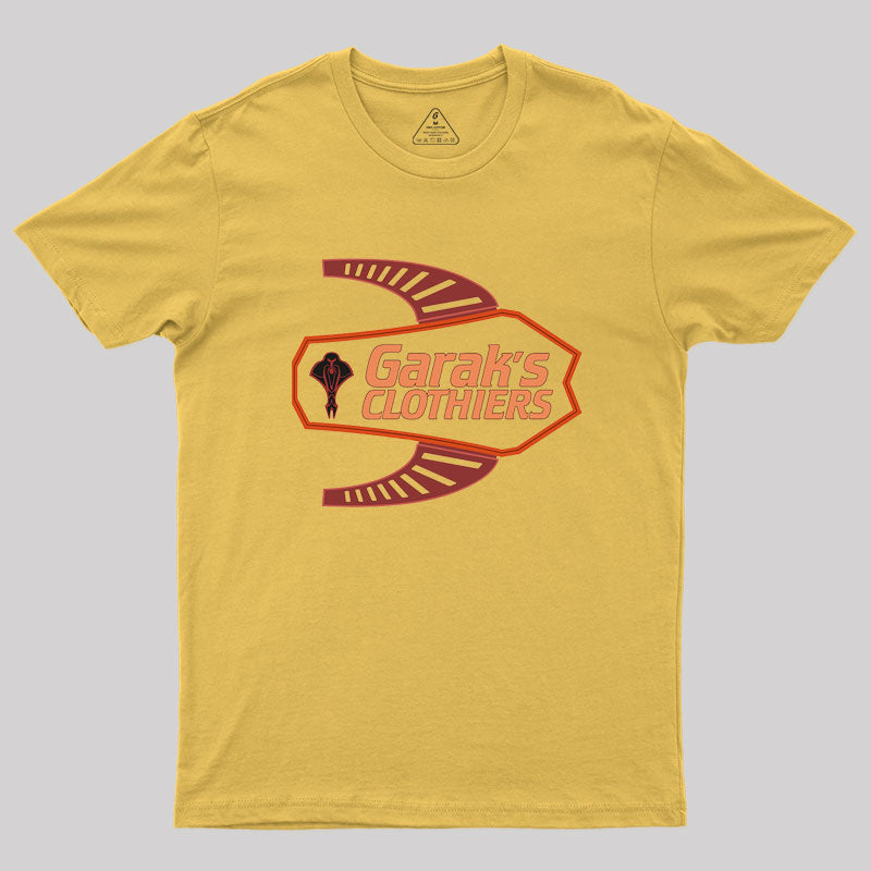 Deep Space Nine Garak's Clothiers Logo Geek T-Shirt