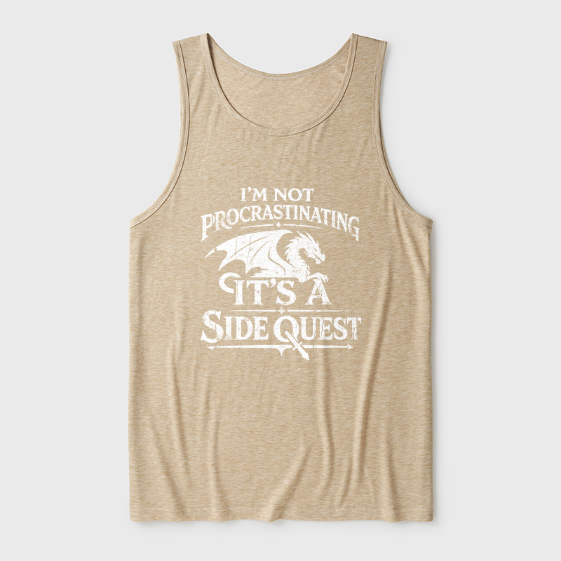 I'm Not Procrastinating It's A Side Quest Ultra Soft Heather Tank
