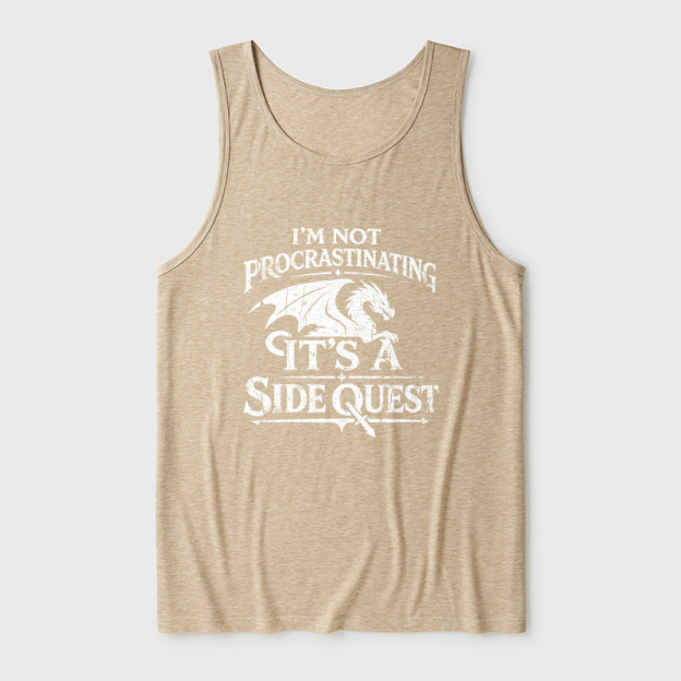 I'm Not Procrastinating It's A Side Quest Ultra Soft Heather Tank