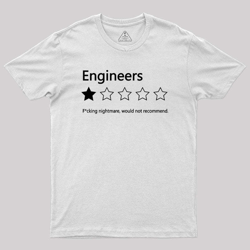 Engineers Would not Recommend Geek T-Shirt