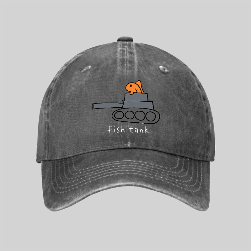 Fish Tank Washed Vintage Baseball Cap