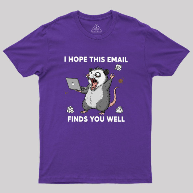 Possum Work Email Geek T-Shirt