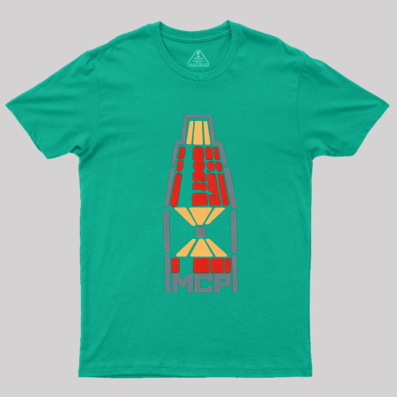 Block Space Rocket Coding Geek T-Shirt