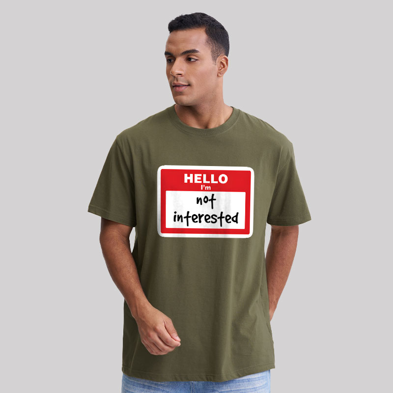 Not Interested Geek T-Shirt