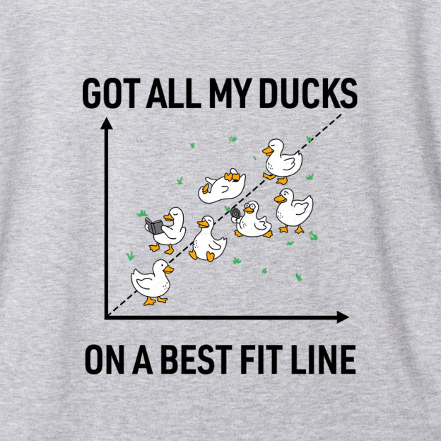 Ducks in a Row Geek Dolman Sleeve V-Neck Shirt