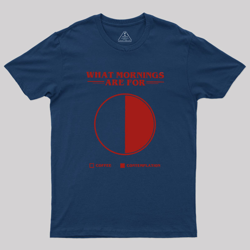 Coffee Contemplation Pie Chart Geek T-Shirt