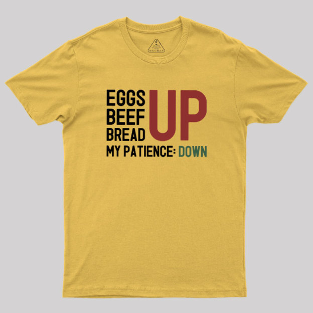 Inflation Frustration Geek T-Shirt