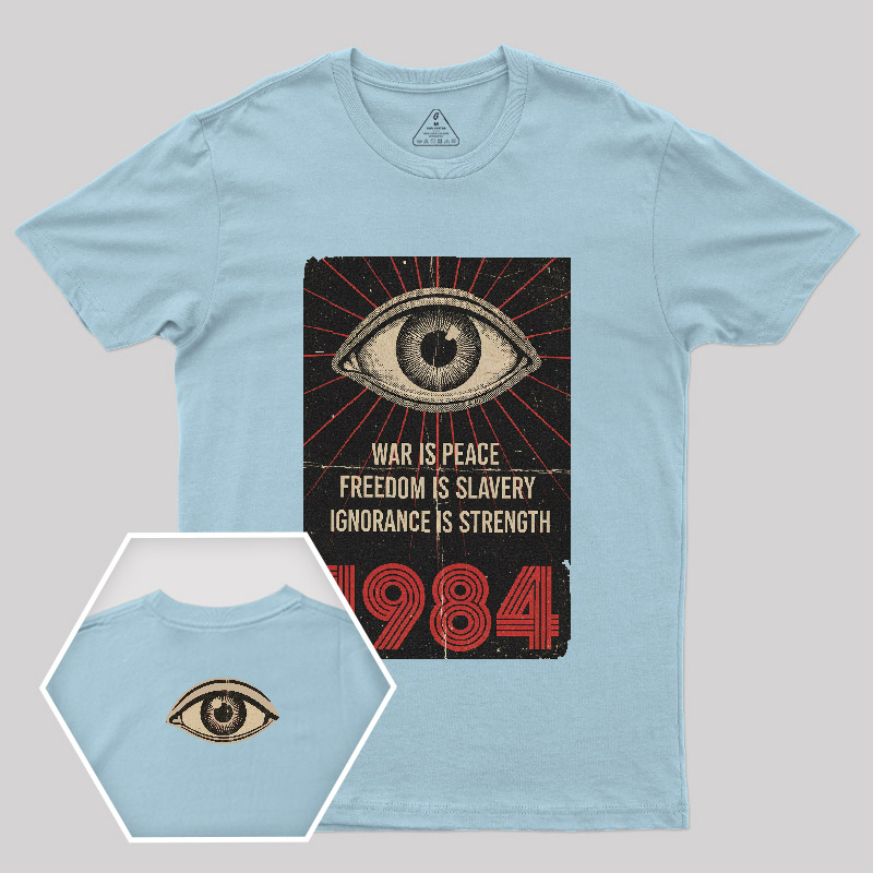 1984 Orwell Front and Back Printed T-Shirt
