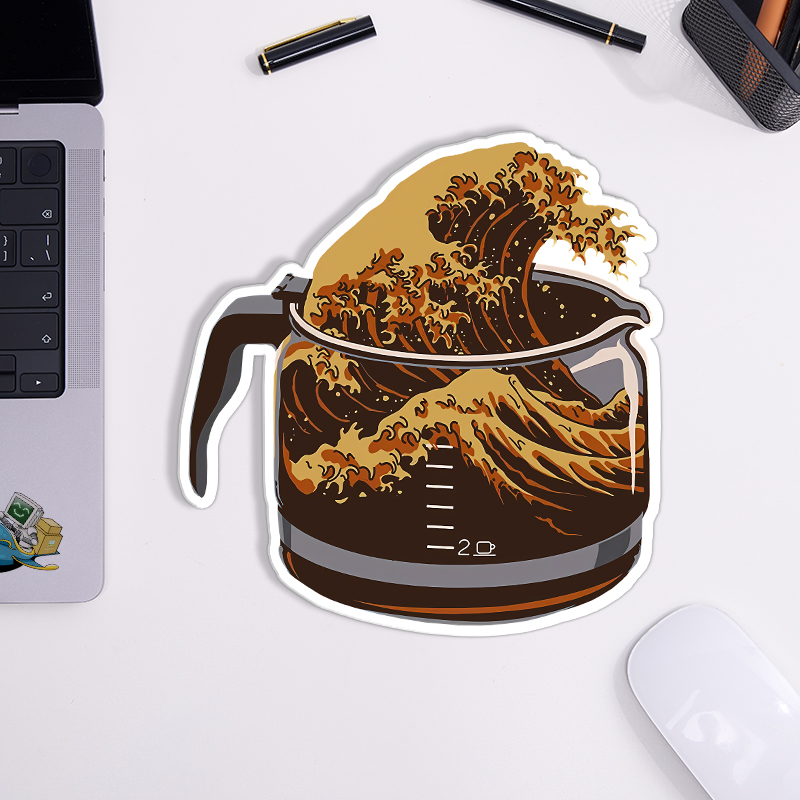 Coffee Wave Novelty Mouse Pad