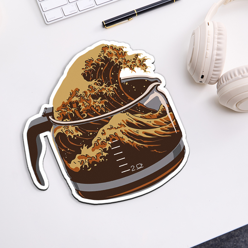 Coffee Wave Novelty Mouse Pad