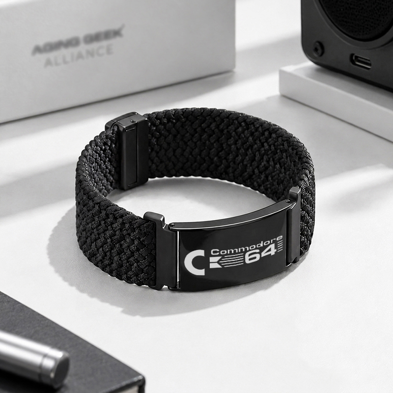 Commodore 64 Geek Braided Steel Bracelet
