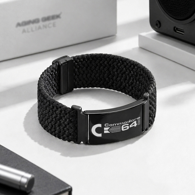 Commodore 64 Geek Braided Steel Bracelet