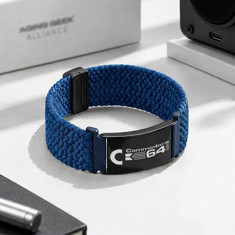 Commodore 64 Geek Braided Steel Bracelet