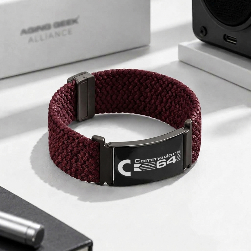 Commodore 64 Geek Braided Steel Bracelet