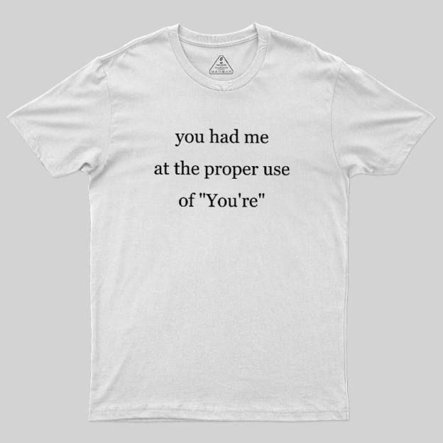 Grammar Lover Geek T-Shirt