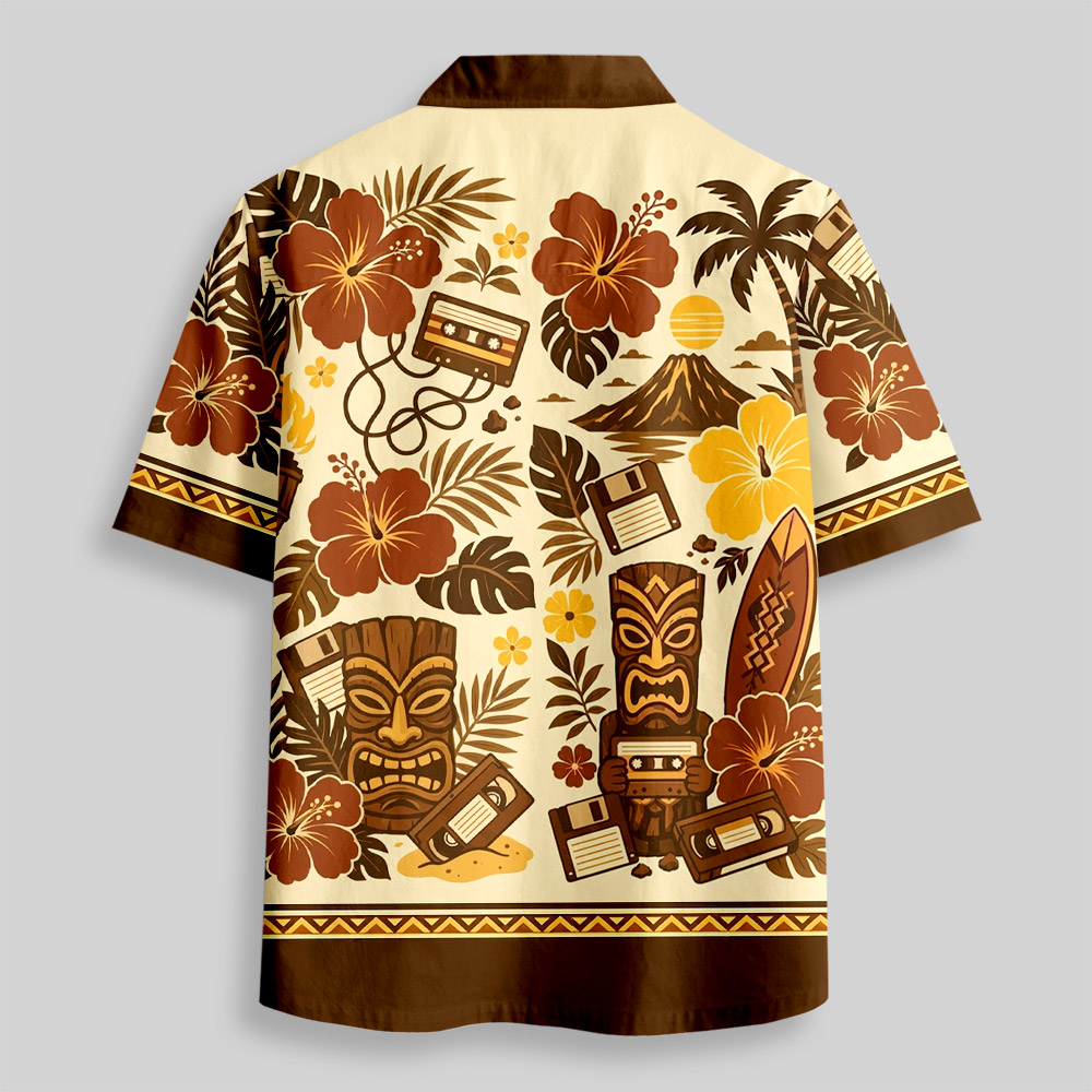 Never Forget Hawaii Button Up Pocket Shirt