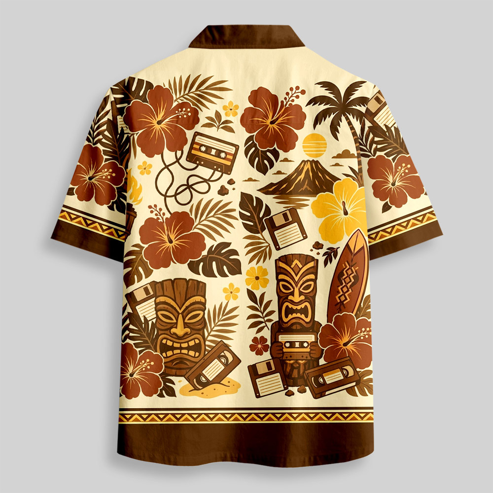 Never Forget Hawaii Button Up Pocket Shirt