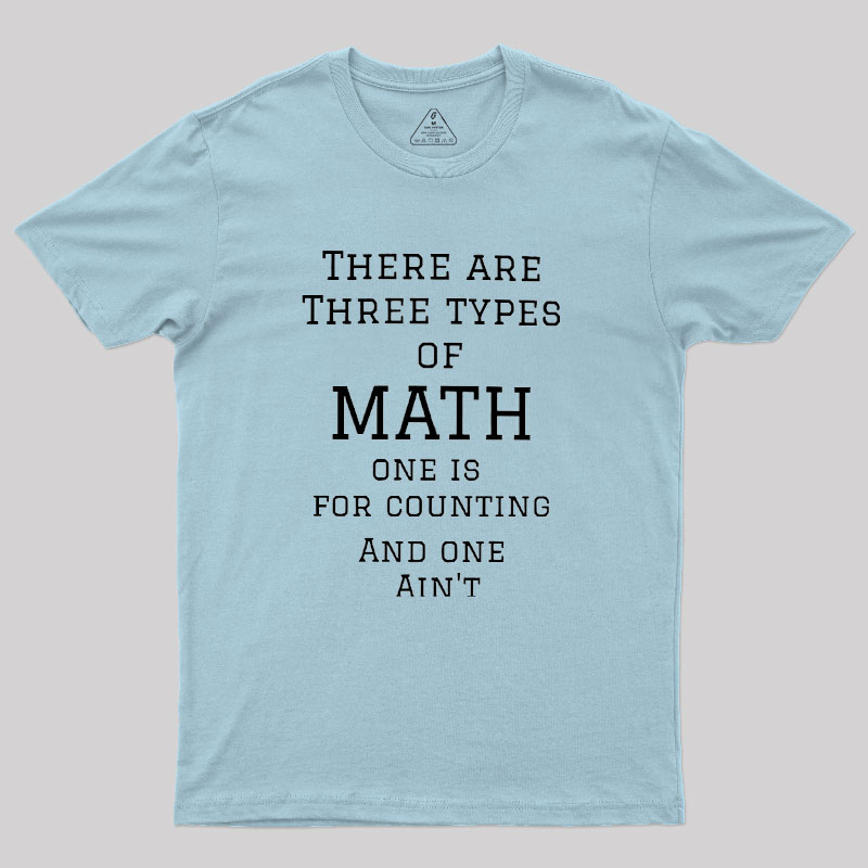Three Types Of Math Geek T-Shirt