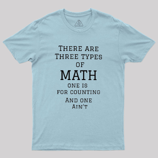 Three Types Of Math Geek T-Shirt