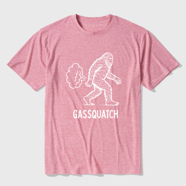 Gassquatch Funny Bigfoot Ultra Soft Heather Tee