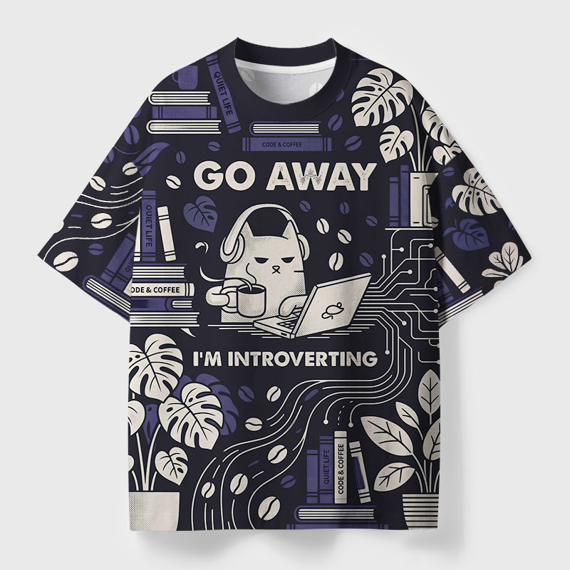 Go Away Geek All-Over Print T-Shirt