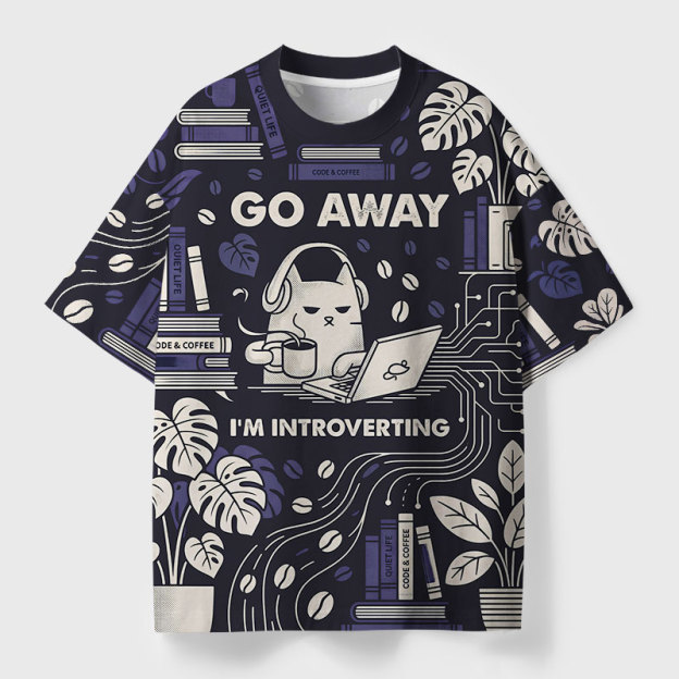 Go Away Geek All-Over Print T-Shirt