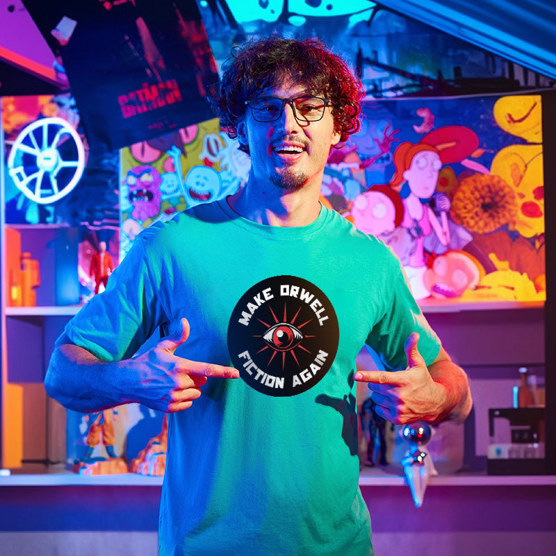 Make Orwell Fiction Again Geek T-Shirt