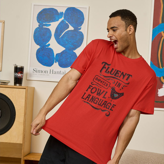 Fluent In Fowl Language Geek T-Shirt