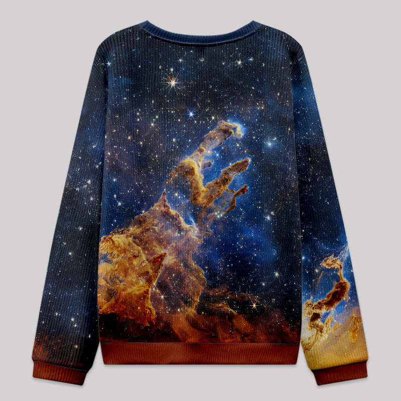 Pillar of Creation Nebula Fuzzy Fleece Sweatshirt