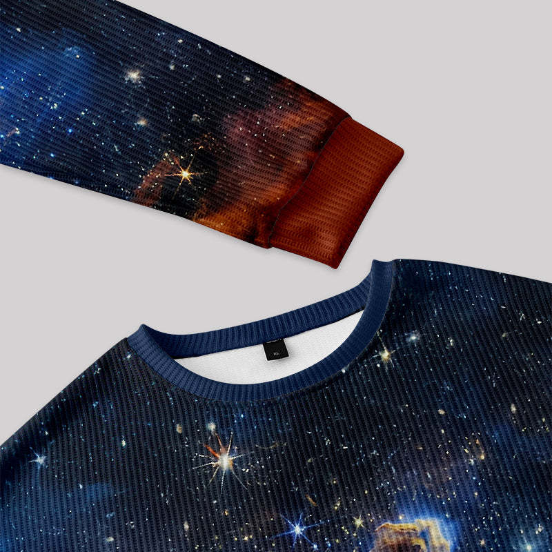 Pillar of Creation Nebula Fuzzy Fleece Sweatshirt