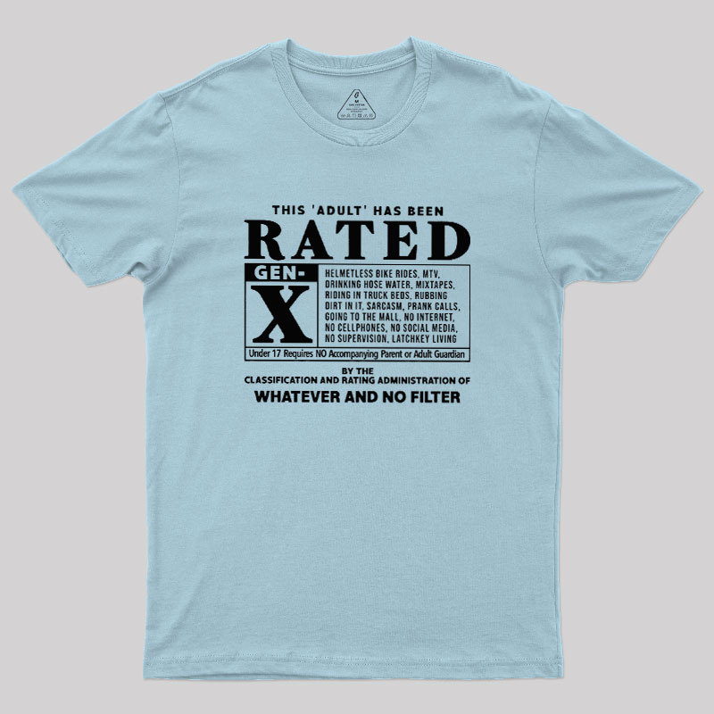 RATED GEN X - 80s Geek T-Shirt